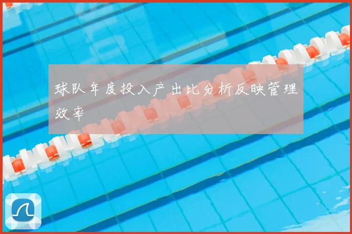 球队年度投入产出比分析反映管理效率